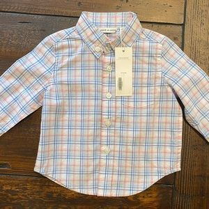 Janie and Jack button baby boy down shirt